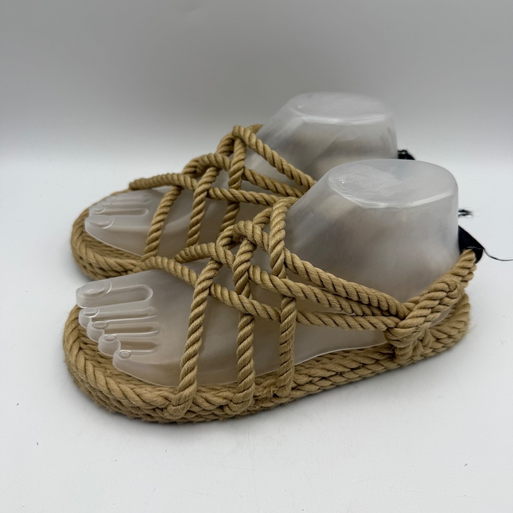 Nomadic State of Mind Rope Sandals 37 US 7-7.5 JC Camel Gladiator Handcrafted
